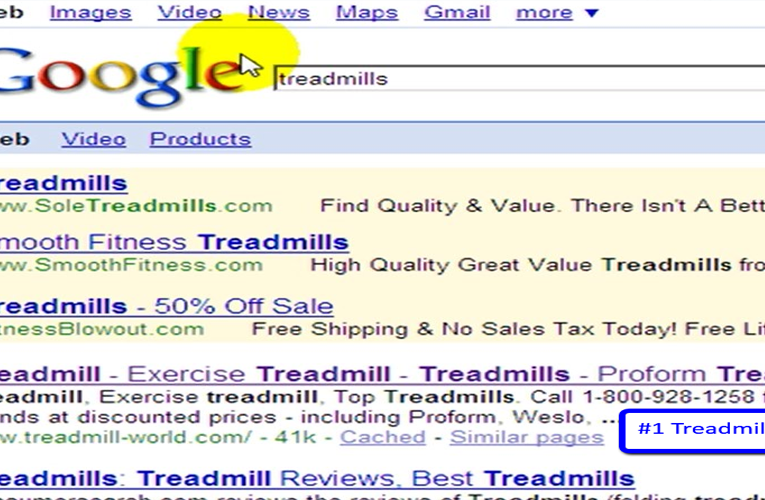 #1 Treadmills Keyword on Google Story – My Treadmill-World Website Story